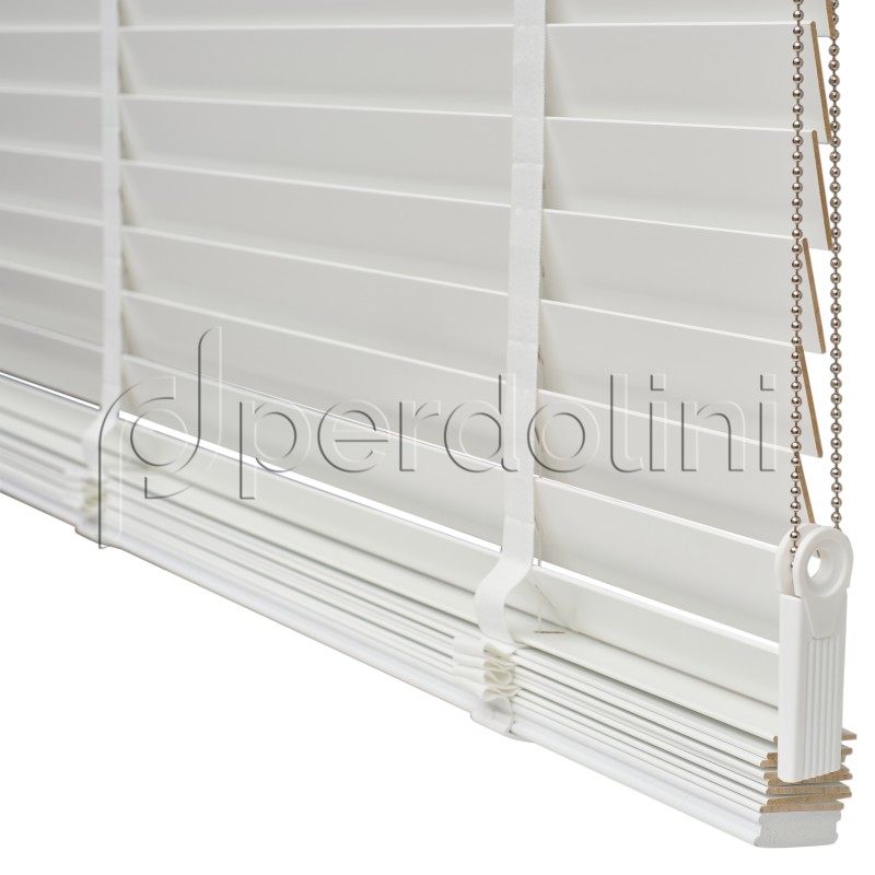 Redüktörlü Gerçek Ahşap Jaluzi - Beyaz RI-MJ501