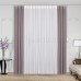 Akıllı Dikey Tül Perde - Puce Hafif Mor - Beyaz | SH